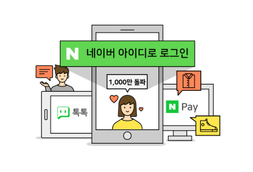 네이버 아이디로 로그인 월간 이용자 1000만 돌파 