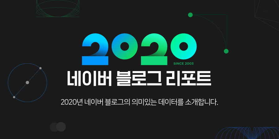네이버, 블로그 데이터 분석한 '2020 블로그 리포트' 오픈   
